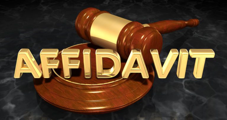 Affidavit of Corroborating Witness in Florida